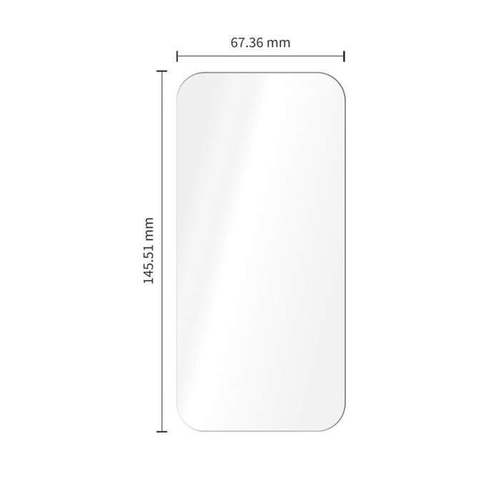 Kaljeno steklo Glass Fit+ 2-PACK za iPhone 16 Pro / 17 / 17 Pro / 18 Pro, prozorna, Tech-Protect