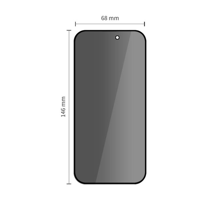Privacy kaljeno steklo Glass Spy+ 2-PACK za iPhone 16 Pro / 17 / 17 Pro, privacy, Tech-Protect
