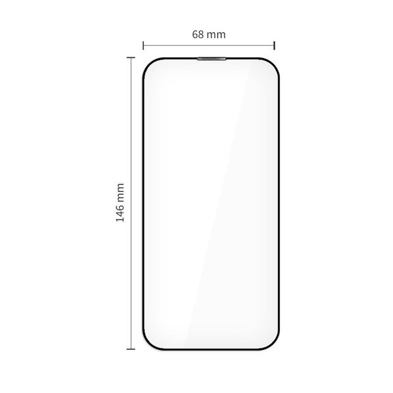 Kaljeno steklo Quick Set+ 2-PACK za iPhone 17, črna, Tech-Protect