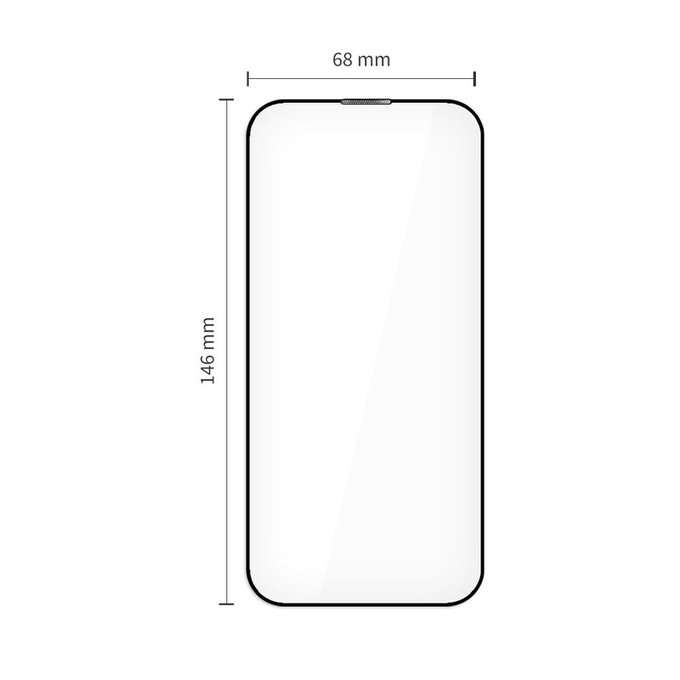 Kaljeno steklo Quick Set+ 2-PACK za iPhone 17, črna, Tech-Protect