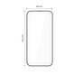 Kaljeno steklo Quick Set+ 2-PACK za iPhone 17, črna, Tech-Protect