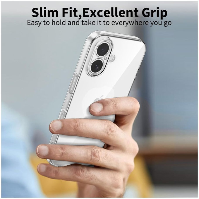 Zaščitni ovitek FlexAir za iPhone 17, číre, Tech-Protect