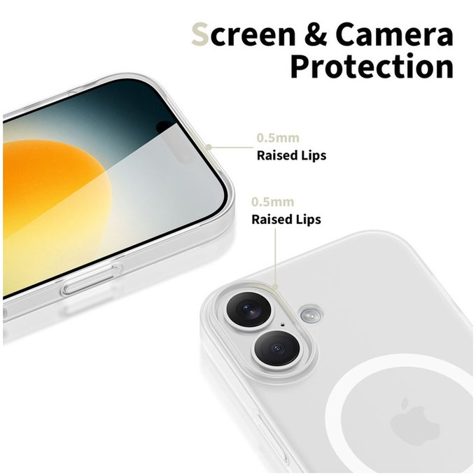 Ovitek MagSlim MagSafe za iPhone 17, Matte/White, Tech-Protect