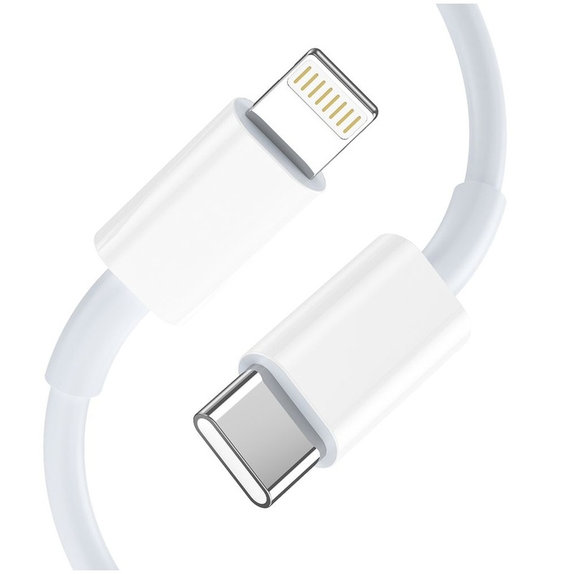 Omrežni polnilnik NCA20 2-PORT PD 20W / QC3.0 + Lightning Cable, bela, Tech-Protect