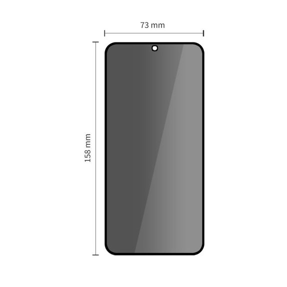 Privacy kaljeno steklo Glass Spy+ 2-PACK za Samsung S25 FE, Tech-Protect