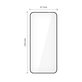 Kaljeno steklo Glass Fit+ 2-PACK za Motorola Edge 50 Neo / 60 Neo, črna, Tech-Protect