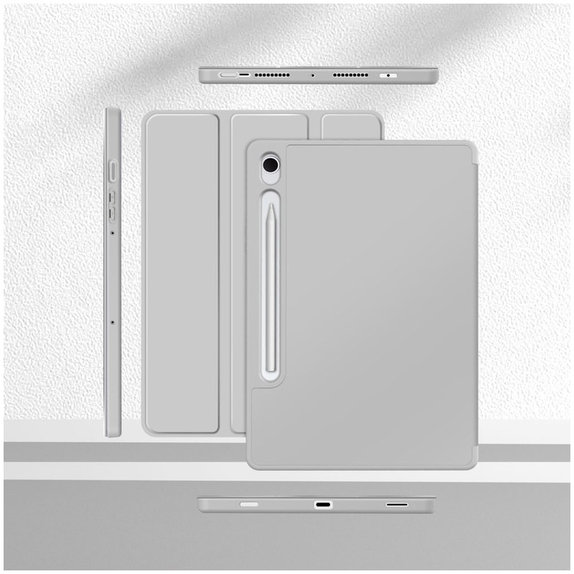 Ovitek Sc Pen za Samsung Tab S9 11.0 / S9 FE / S10 FE / S10 Lite 10.9 X710 / X716B / X510 / X516B / X520 / X526 / X400 / X406B, siva, Tech-Protect
