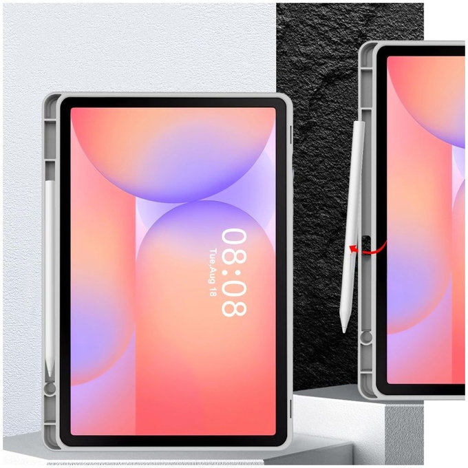Ovitek Sc Pen za Samsung Tab S9 11.0 / S9 FE / S10 FE / S10 Lite 10.9 X710 / X716B / X510 / X516B / X520 / X526 / X400 / X406B, siva, Tech-Protect