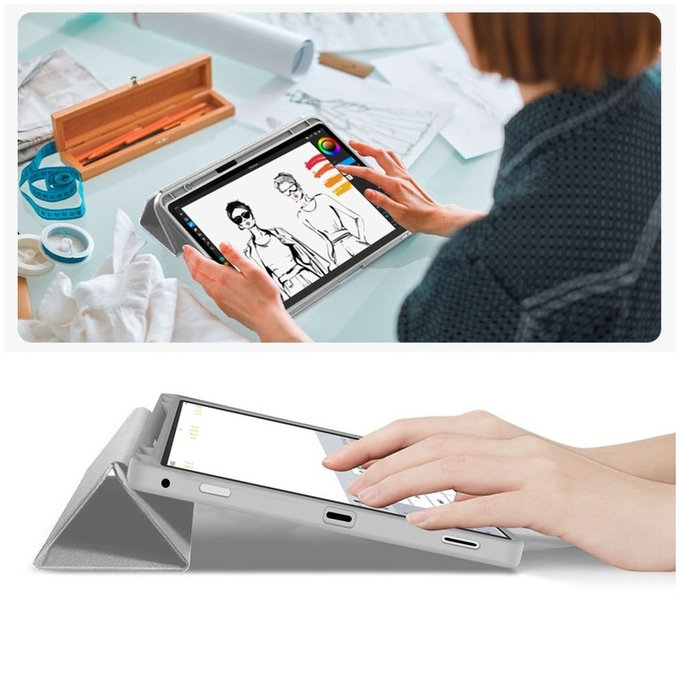 Ovitek Sc Pen za Samsung Tab S9 11.0 / S9 FE / S10 FE / S10 Lite 10.9 X710 / X716B / X510 / X516B / X520 / X526 / X400 / X406B, siva, Tech-Protect