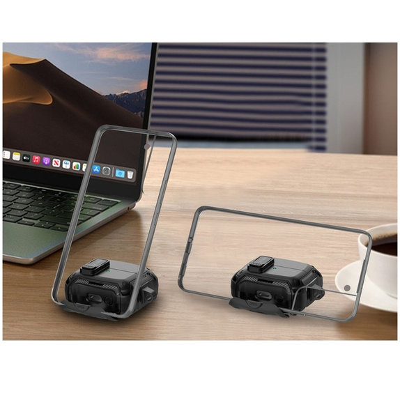 Ovitek za slušalke Carbonox MagSafe za Samsung Buds 3 / 3 FE / 3 Pro, črna, Tech-Protect