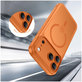 Ovitek MagPeak MagSafe CC za iPhone 17 Pro Max, Matte Cosmic Orange, Tech-Protect