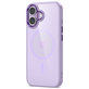 Ovitek MagMat MagSafe za iPhone 17, Lavender/Clear, Tech-Protect