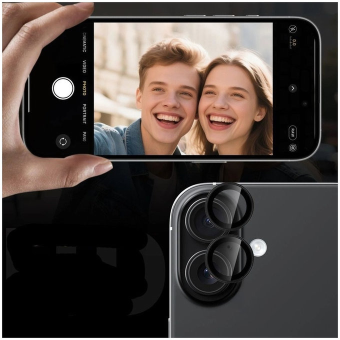 Zaščita kamere Camring Fit+ za Samsung S26 / S26+ Plus, prozorna, Tech-Protect