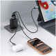 Omrežni polnilnik NCA65W-GAN 3-PORT PD 65W / QC3.0, črna, Tech-Protect