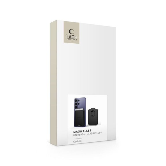 MagSafe denarnica / držalo kartic CH02 Magwallet MagSafe Universal Magnetic Card Holder Carbon, Tech-Protect