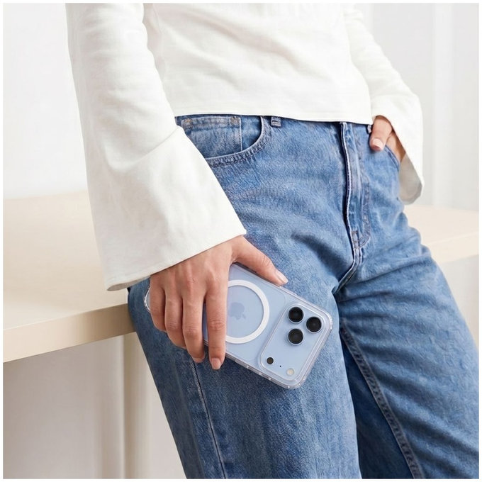 Zaščitni ovitek FlexAir Hybrid MagSafe za iPhone 17 Pro / 18 Pro, číre, Tech-Protect