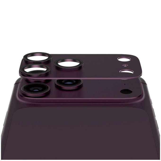 Zaščita objektiva Fender za iPhone 18 Pro, Dark Cherry, PanzerGlass