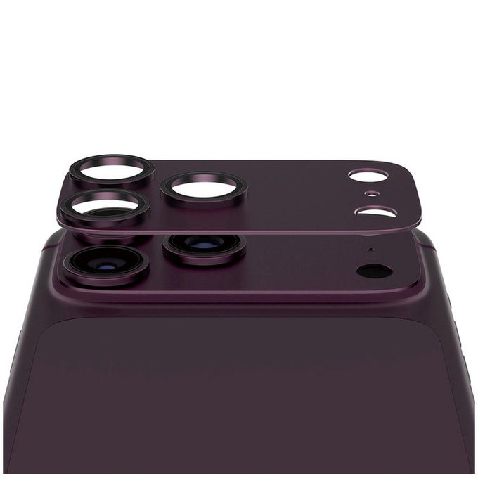Zaščita objektiva Fender za iPhone 18 Pro Max, Dark Cherry, PanzerGlass