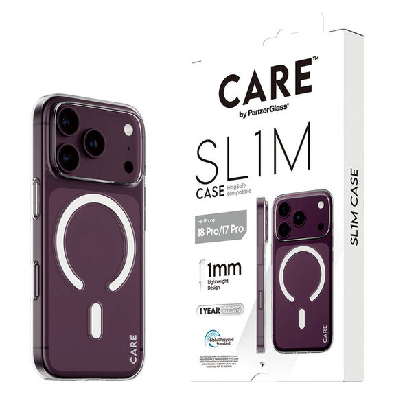 Ovitek SL1M z MagSAFE za iPhone 18 Pro/17 Pro/16e, Transparentnana, PanzerGlass