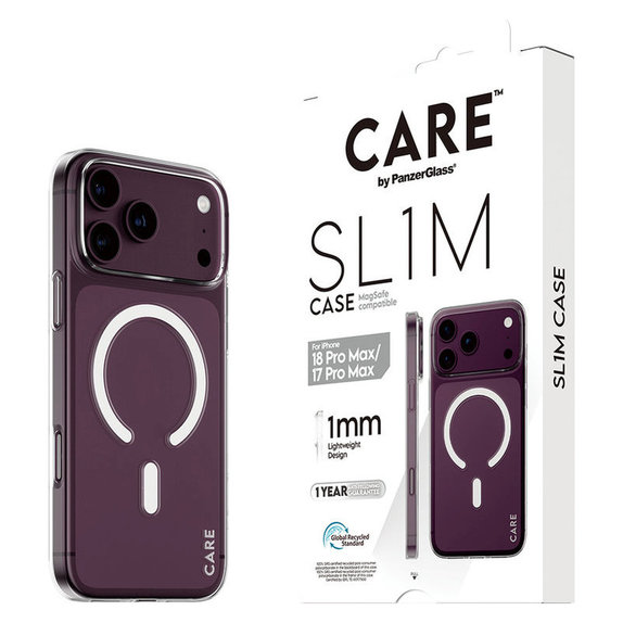 Ovitek SL1M z MagSAFE za iPhone 18 Pro Max/17 Pro Max/16e, Transparentnana, PanzerGlass