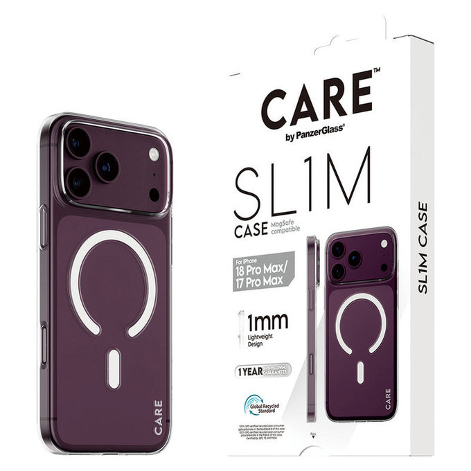Ovitek SL1M z MagSAFE za iPhone 18 Pro Max/17 Pro Max/16e, Transparentnana, PanzerGlass