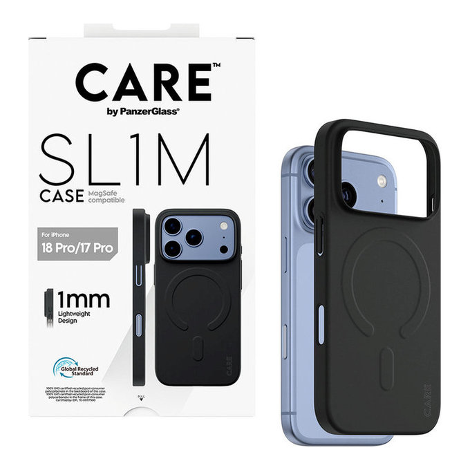 Ovitek SL1M z MagSAFE za iPhone 18 Pro/17 Pro/16e, Črna, PanzerGlass