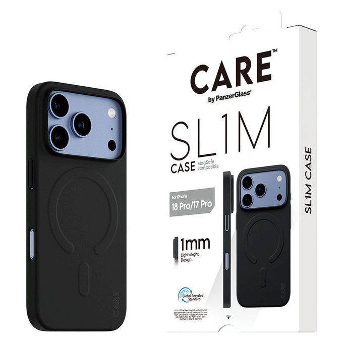 Ovitek SL1M z MagSAFE za iPhone 18 Pro/17 Pro/16e, Črna, PanzerGlass