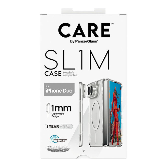 Ovitek SL1M z MagSafe za iPhone Duo, Prozoren, PanzerGlass