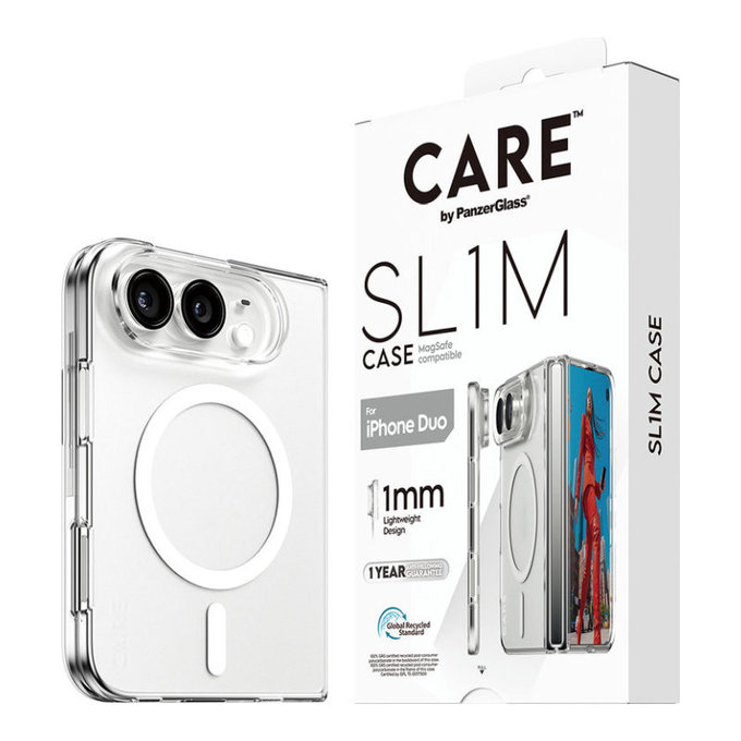 Ovitek SL1M z MagSafe za iPhone Duo, Prozoren, PanzerGlass