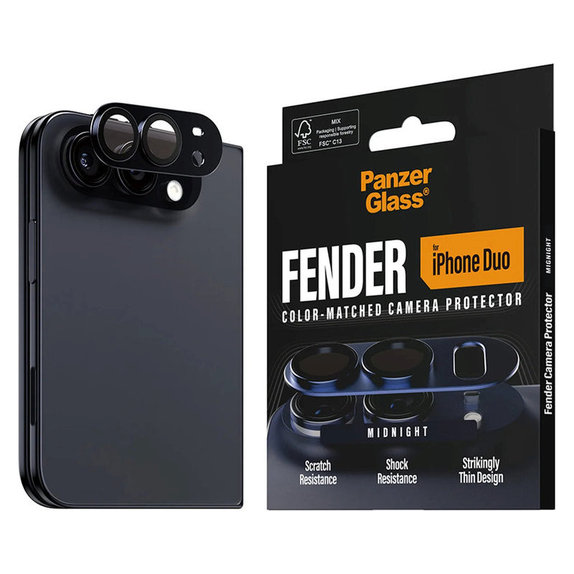 Zaščita objektiva Fender za iPhone Duo, Dark Blue, PanzerGlass