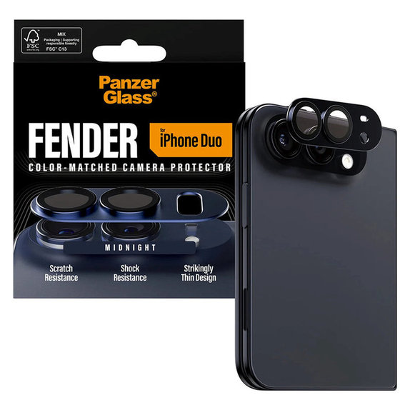 Zaščita objektiva Fender za iPhone Duo, Dark Blue, PanzerGlass