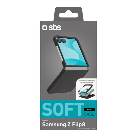 Ovitek Instinct za Samsung Galaxy Z Flip8, Črna, SBS