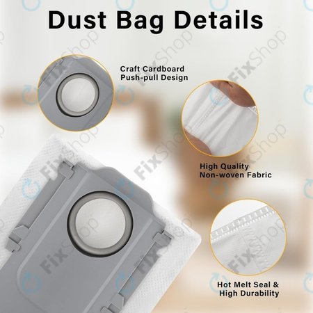 Xiaomi Roborock Qrevo Curv, Qrevo Edge, S8 MaxV Ultra, S8 Max Ultra, Saros 10, Saros 10R, QV-series - Vrečka za sesalnik