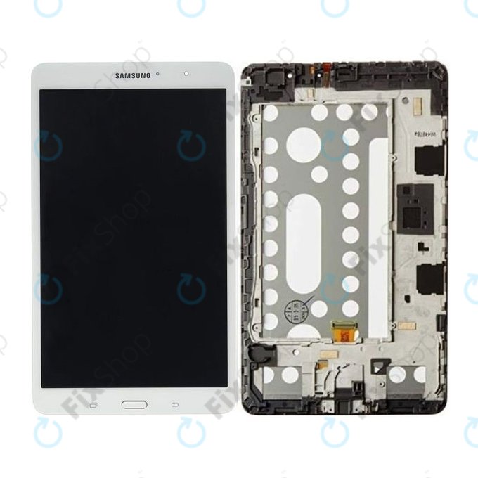 Samsung Galaxy Tab 4 Pro 8.4 T320 - LCD zaslon + steklo na dotik + okvir (bel) - GH97-15556A Genuine Service Pack