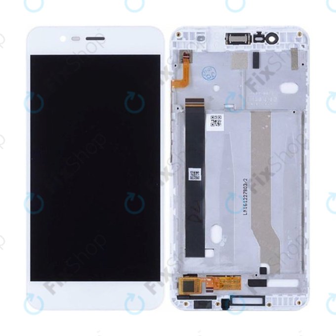 Asus Zenfone 3 Max ZC520TL - LCD zaslon + steklo na dotik + okvir (Glacier Silver) - 90AX0087-R20010, 90AX0084-R20010 Genuine Service Pack