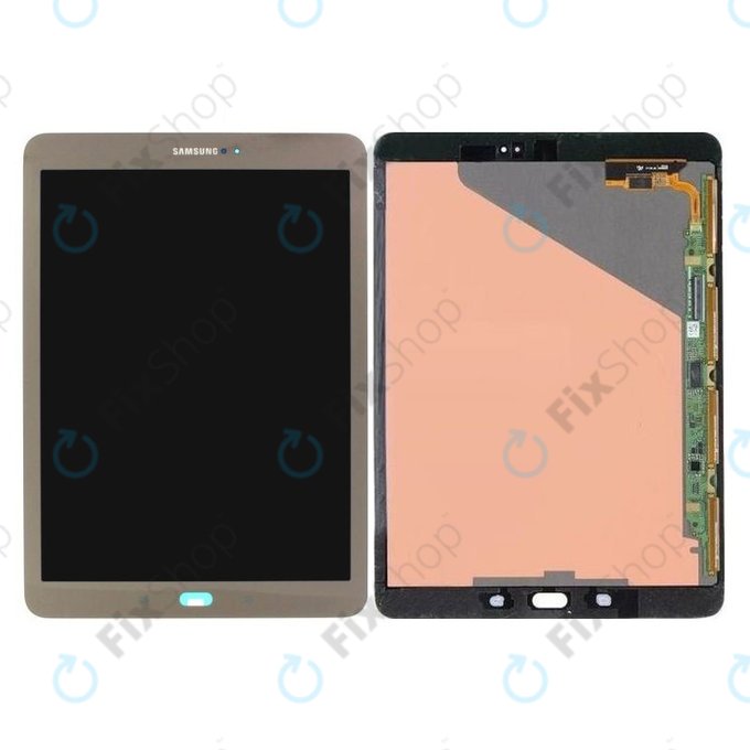 Samsung Galaxy Tab S2 9.7 T810, T815 - LCD zaslon + steklo na dotik (Gold) - GH97-17729C Genuine Service Pack