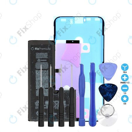 Apple iPhone XS - Baterija  2658mAh FixPremium + Lepilo pod baterijo + Lepilo za LCD + Set orodij - Multipack