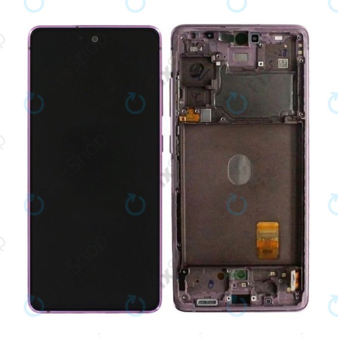 Samsung Galaxy S20 FE G780F - LCD zaslon + steklo na dotik + okvir (Cloud Lavender) - GH82-24219C, GH82-24220C, GH82-31328C, GH82-31329C Genuine Service Pack