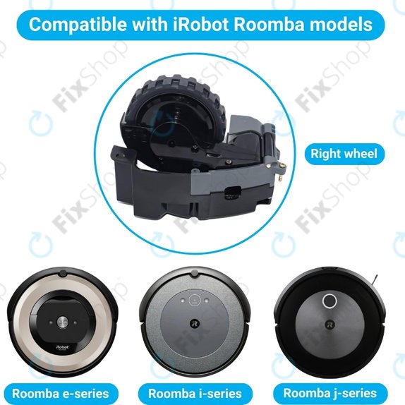 iRobot Roomba e-series, i-series, j-series - Kolo z Motorjem (Levo)
