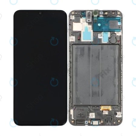 Samsung Galaxy A30 A305F - LCD zaslon + steklo na dotik + okvir (Black) - GH82-19725A, GH82-19202A Genuine Service Pack
