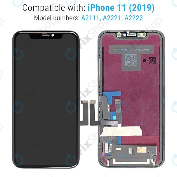 Apple iPhone 11 - LCD zaslon + steklo na dotik + okvir Refurbished