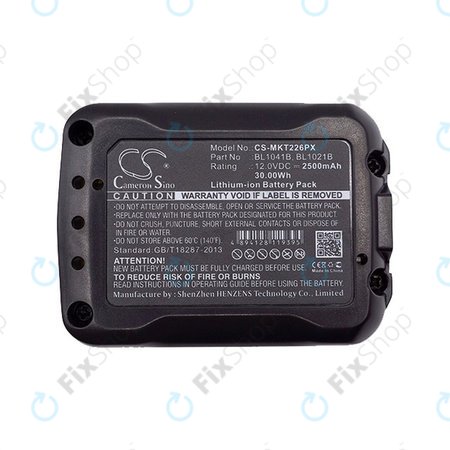 Makita CXT, C, D, F, H, J, P, R, S, T-series - Baterija BL10xx Li-Ion 2500mAh HQ
