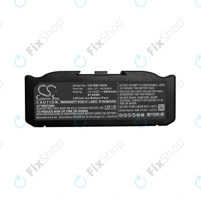 iRobot Roomba e-series, i-series - Baterija ABL-D1, 4624864, ABL-D2 Li-Ion 14.4V 6800mAh HQ