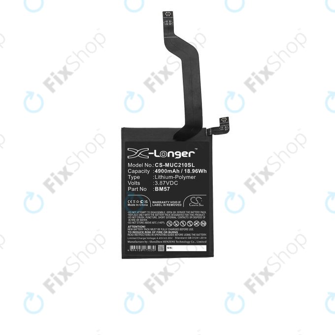 Xiaomi Redmi Note 10 Pro M2101K6G M2101K6R - Baterija BM57 4900mAh HQ