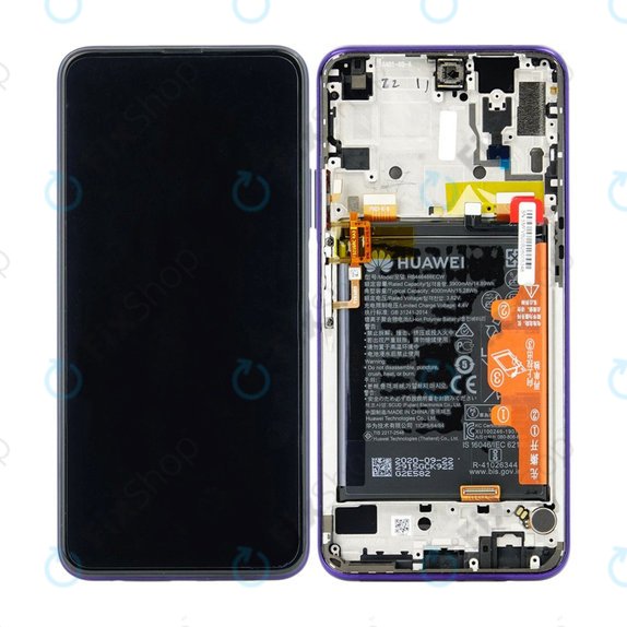 Huawei Honor 9X Pro - LCD zaslon + steklo na dotik + okvir + baterija (Phantom Purple) - 02353AKK Genuine Service Pack