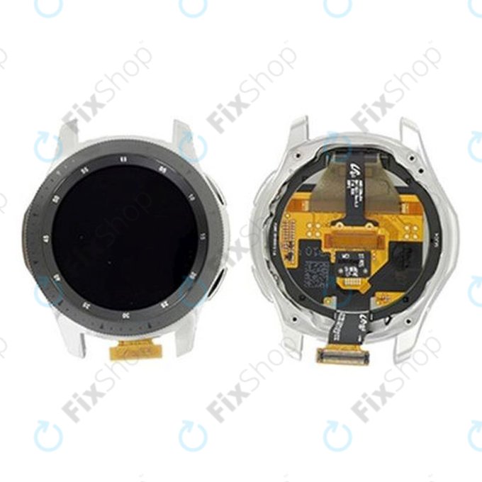 Samsung Galaxy Watch 46mm R800 - LCD zaslon + steklo na dotik + okvir (črna) - GH97-22504A Genuine Service Pack