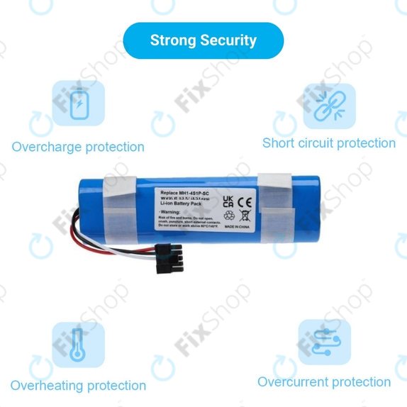 Xiaomi Mi Robot Vacuum Mop Pro (P), 2 (Mijia 2C), Viomi V2 Pro, Proscenic LDS M7 - Baterija STYJ02YM, MH1-4S1P-SC Li-Ion 14.8V 3400mAh
