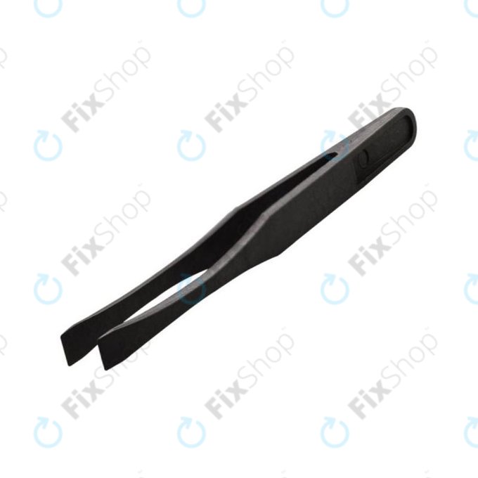 Plastična antistatična pinceta z ukrivljeno konico