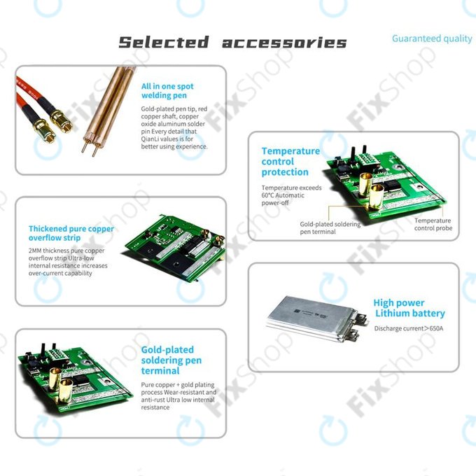 QianLi Macaron - Set mikro točkovnega varilnika za popravilo akumulatorja Flex (iPhone 11 - 12 Pro Max)