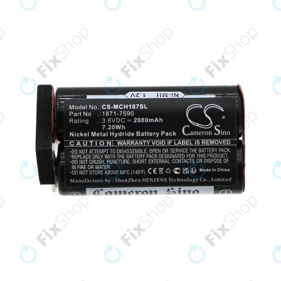 Baterija za Moser ChromStyle, Wella Academy, Super Cordless, 2000mAh, Ni-MH, 3.6V, 1871-7590, HQ